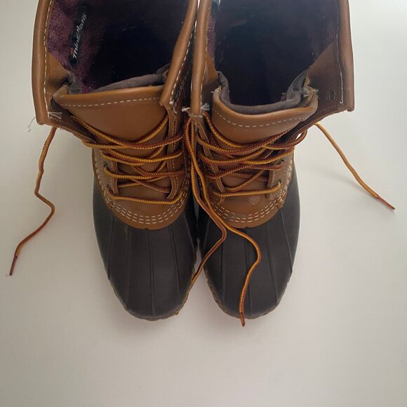 L.L. Bean Women's 8"Gore-Tex/Thinsulate Bean Boot in tan/brown, size 8 - Picture 12 of 15